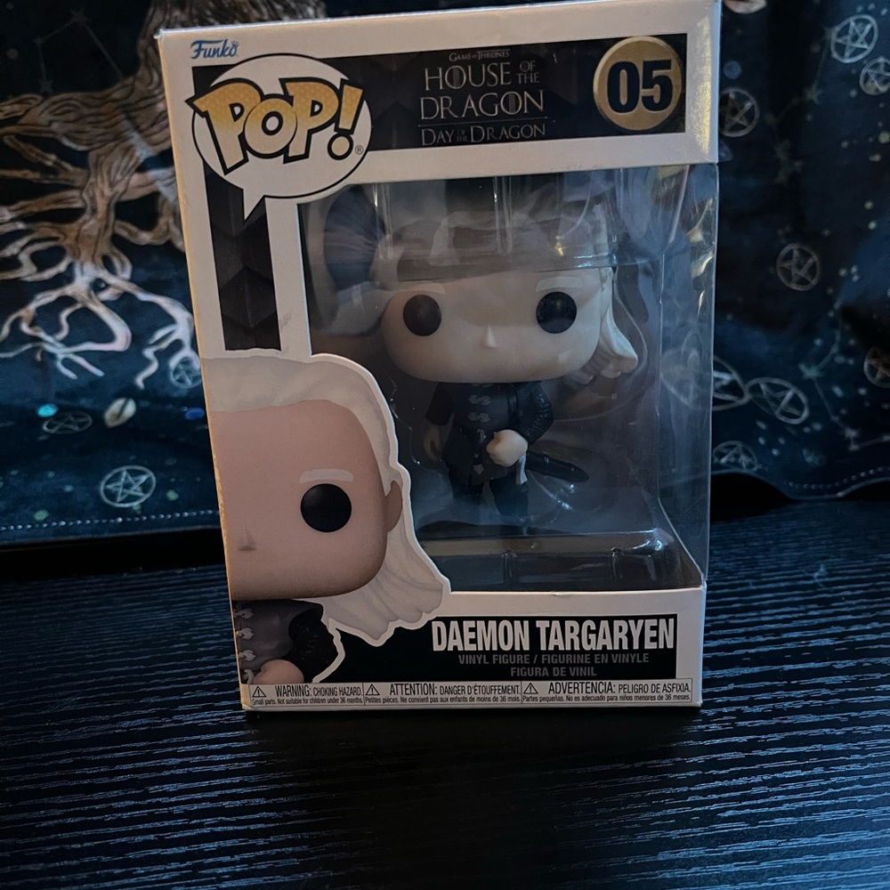 Funko Daemon Targaryen Pop! Vinyl Figure - White Hair, Black Outfit